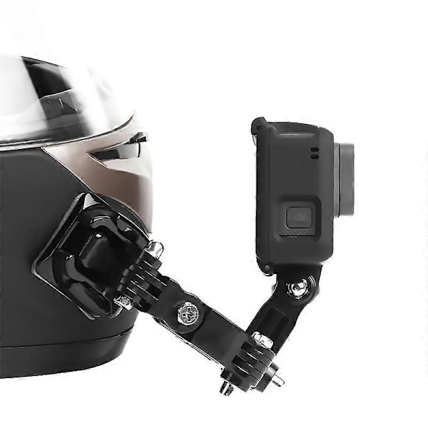 Passer for GoPro9/10 Mountain Dog Xiaoyi DJI Kamera Universal Motorsykkel Sykkel Hjelm Hakeholder 19 Deler ScrollsQY