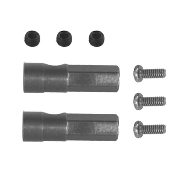 2 stk. Metallakselaksel Hex Adapter Tilbehør for LDRC LD1297 LD1299 RC Bil Reservedeler