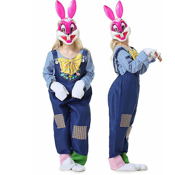 Carnival Halloween pääsiäispupu maskotti puku Unisex vanhemman lapsen pelottava roolipeli Cosplay hieno juhlamekko Man S