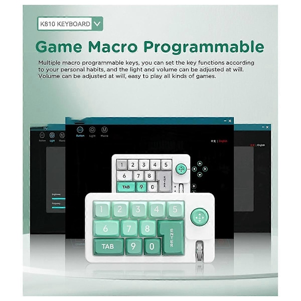 Digitalt Mekanisk Tastatur RGB Hot-Swappable Tastatur Macro Kablet Mekanisk Gaming Tastatur Joyst