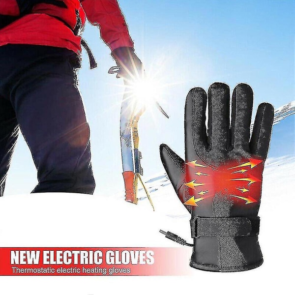 Unisex opvarmede handsker Genopladelige elektriske berøringsskærme Anti-skrid handsker
