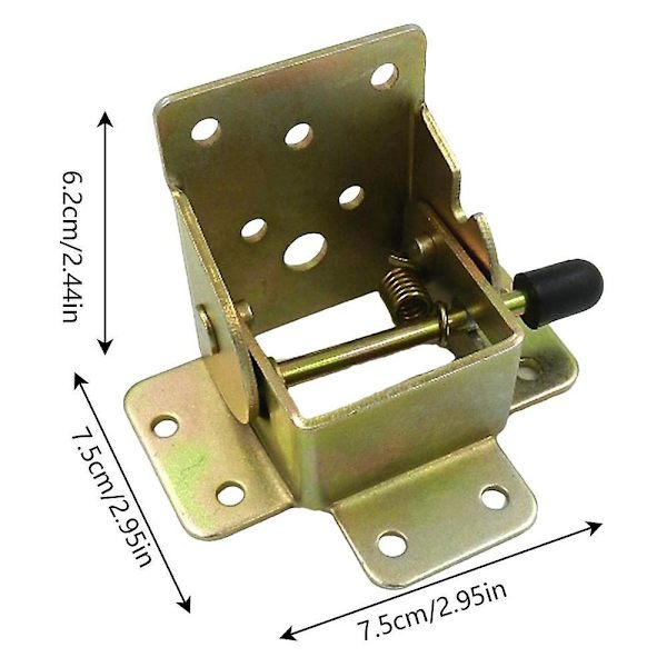 2/4 kpl Itselukittuva sarana Heavy Duty kokoontaittuva kannake Rauta taittuva lukko pesulaveneille sängyille työpöydät autotallin kalusteet 4 pack