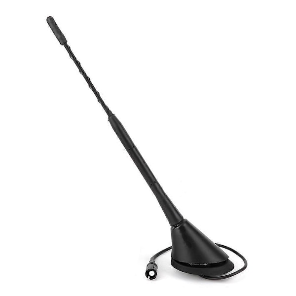 9 Tommers Universal FM AM Bilradio Spiralantenne Antennestang med Base