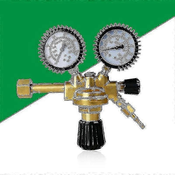 Universal Argon Co2 Trykreducer, Gassvejsregulator Med Dobbelt Overflade Messing Måler Mig / Mag Svejsning Til Alle Standardgasser Argon / Co2 / Ine