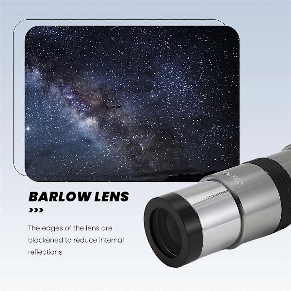 F010 1.25 Tommer 3x Barlow Linse Teleskoptilbehør
