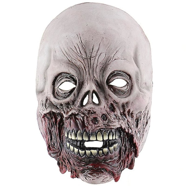 Skræmmende naturtro Halloween Zombie Mask Horror Fancy Dress Fest Hovedbeklædning Haunted House Cosplay Rekvisitter