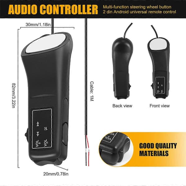 Bilrat Fjernbetjening Knapper Lys Bil Navigation Dvd / 2 Din Android Bluetooth Trådløs