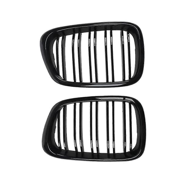 Glans Sort Forreste Hætte Nyregitter Grill Dobbeltlinje Til E39 5-serie 525 528 1995-2004 5113700583