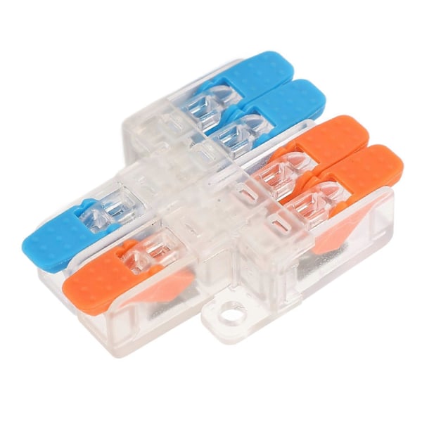 10 kpl Pikajohdotusliitin 2 sisään 4 ulos 0,5–6 mm² johdinliitin 41A 450V