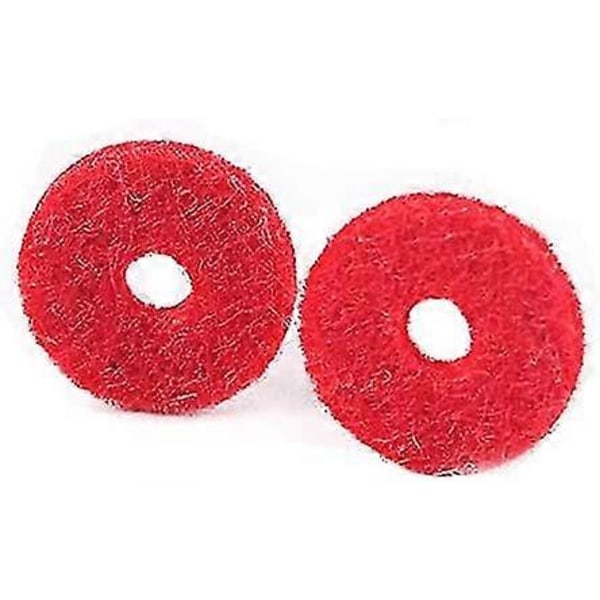 90 stk. 12,5 mm Klaver Filt Frontskinne Hullet Regulator Rød Keyboard Balanceringsskiver Reparationsdele - rød
