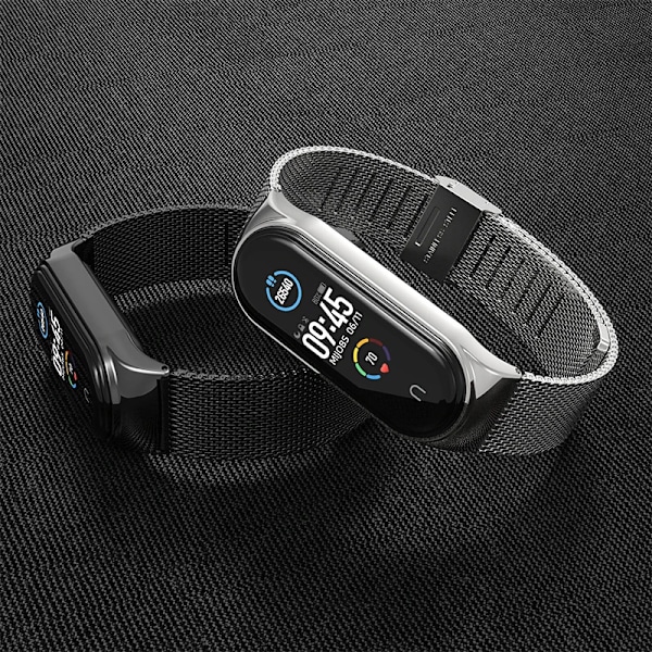 Klockarmband Mi Band 7 Passar Xiaomi Armband 3/4/5/6/7 Band 04 Rad 304 Rostfritt Stål Metallarmband Blå Blue For mi band 7