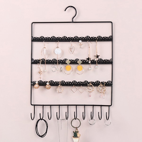 Väggmonterad Smyckesorganisatör Hängande Hållare Halsband Display one size