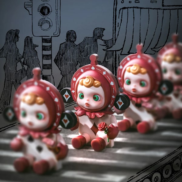 POP MART SKULLPANDA Weekly Wonderland Series Karaktärsfigurer Blind Box Leksakskollektion Konstleksakspresent, för Jul, Födelsedag (Slumpmässigt en)