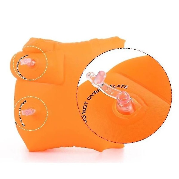 Nya Uppblåsbara Armpuffar för Simning för Vuxna och Barn, Bärbara Flytande Cirkelärmar, Poolboj, Armband, Simutrustning Blue