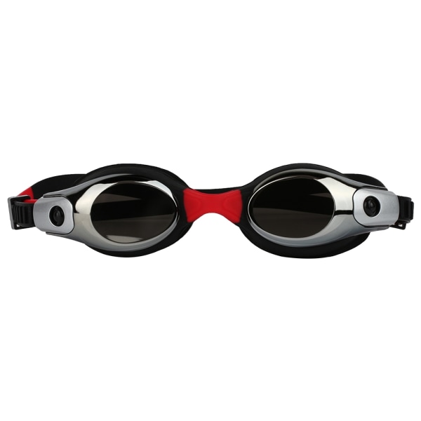 Elektropläterade anti-dimma simglasögon för barn Justerbara simglasögon för barn (svart röd)