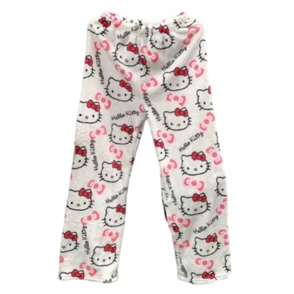 Cartoon HelloKitty Flanell Pyjamas Plysch och Tjock Isolering Pyjamas för Kvinnor 3 3 3 XL