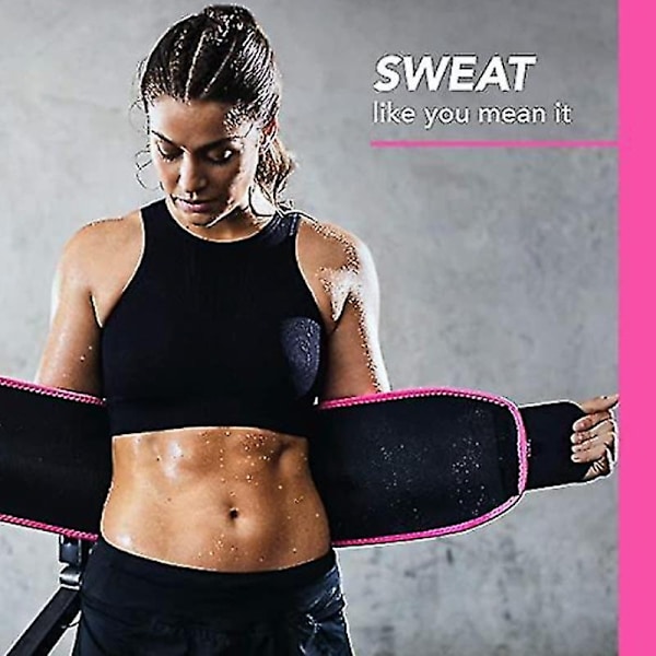 Mag- og Midjebælte Sweet Sweat Shapewear Korset Justerbart Bælte Slank Pasform - WELLNGS Sort Black M