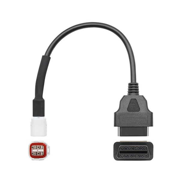 Biladapterkabelkontakt OBD til 4 PIN USB-grensesnitt for motorsykkel