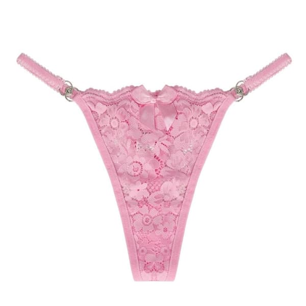 Stringtruse i blonde ROSA - høy kvalitet Rosa Pink M