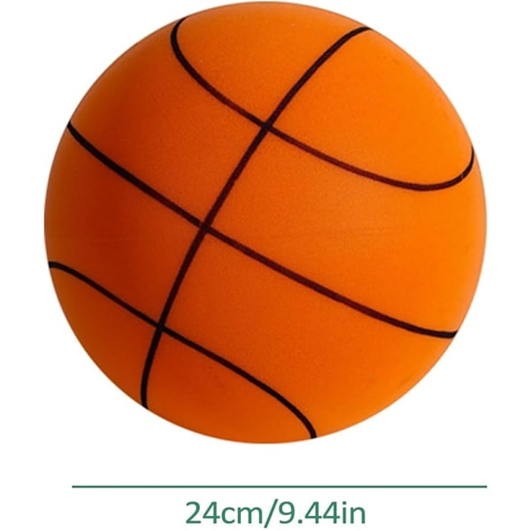 Tyst Basketboll - obelagd skumboll med hög densitet, lätt och mycket elastisk flexibel Tyst Basketboll, tyst boll för hemmabruk och inomhusträning