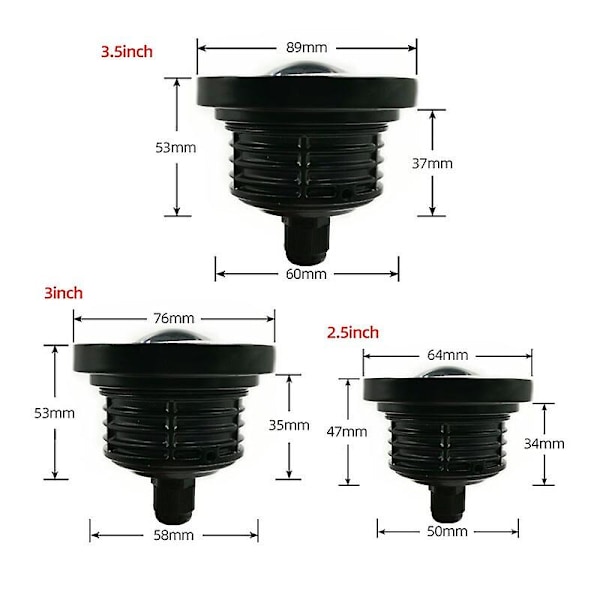 2 stk Bil Tåkelys Angel Eyes Halo Rund Ring LED Frontlykter