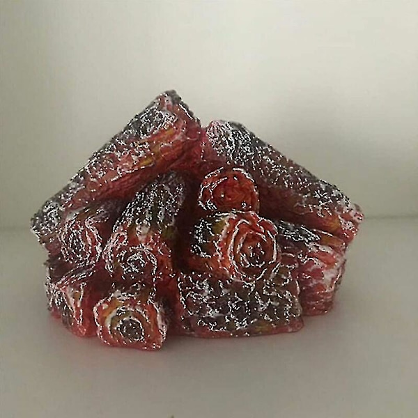 Kryc--Flammeløs Peislys, Kunstig LED-peis Med Realistisk Vedflamme, For Festival, Hjem, Juledekorasjon, Batteridrevet (b