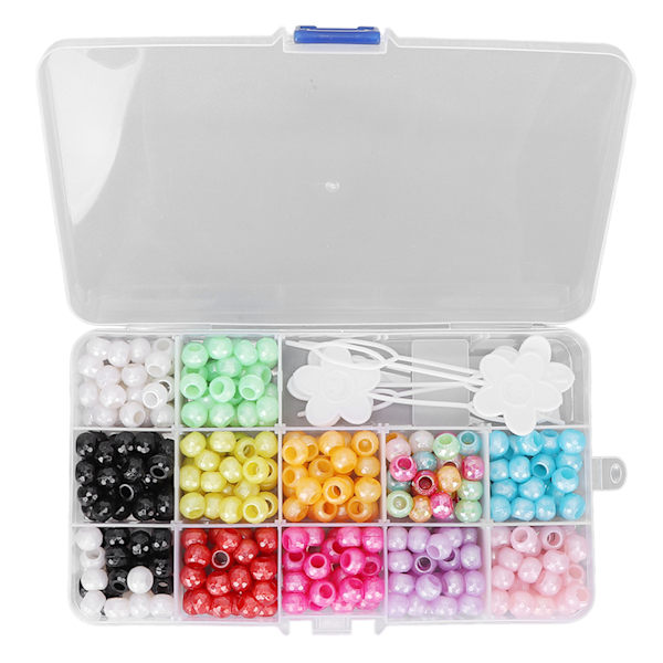 365 stk fargerike hårfletteperler DIY hårskjeggdekorasjonstilbehør