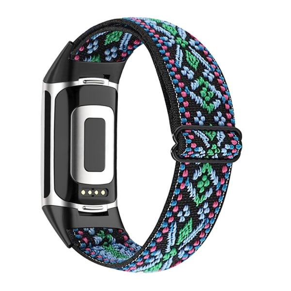 Kompatibel med Fitbit Charge 5 armband för kvinnor och män, justerbar, grön green