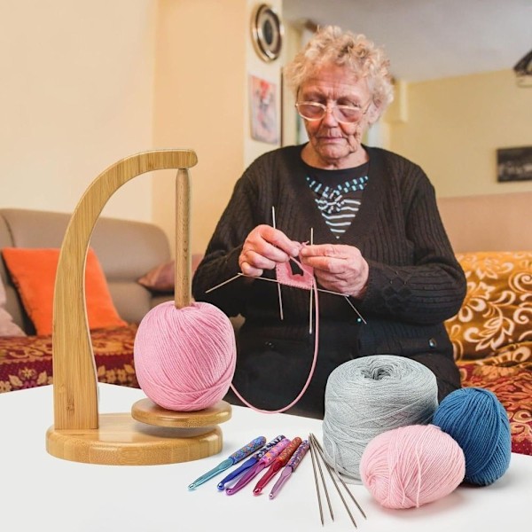 Garn Holder Bok Garn Spinner Tre Spinner
