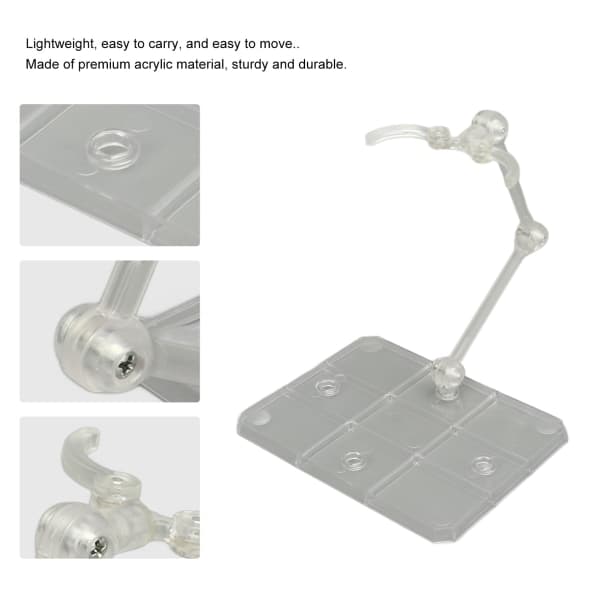 10 Set Action Figure Stativ Transparent Akryl Anime Figur Display Stativ Stödhållare Bas