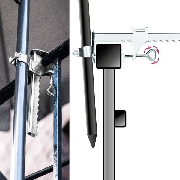 Parasollholder i galvanisert stål - Balkongparasollholder - Balkong