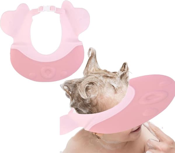 Duschmössa - Duschmössa - Badmössa - Babyduschmössa - Hårsköljningshjälp för barn - Duschmössa - Bad- och duschmössa i silikon
