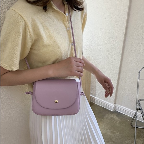 Sommar Mini Kedja Liten Väska Liten Fresh Fashion Enkel Messenger Bag Dam (Lila)