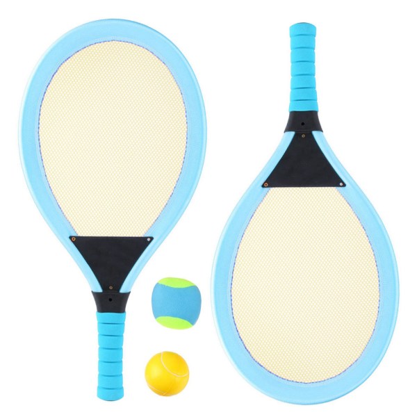 1 par barn tennisracketar Utomhussport träningsredskap Barnleksak nybörjare (blå)