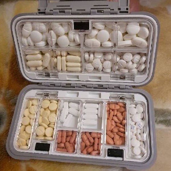 Pilleæske Medicin Dispenser ORANGE orange