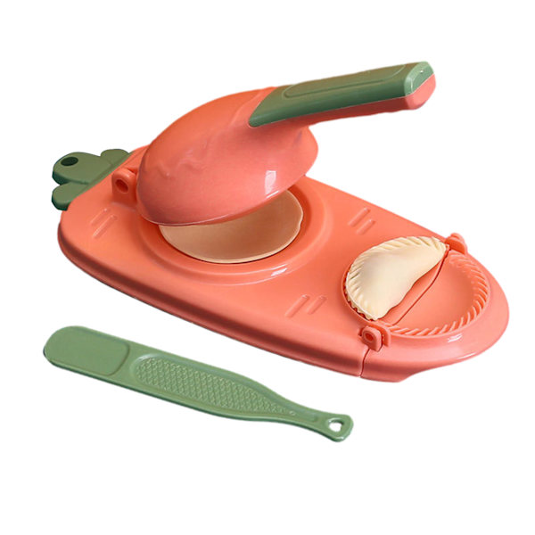 Sød 2-i-1 Dumpling Maker Multifunktionel Form til Pandekager Leather Pink