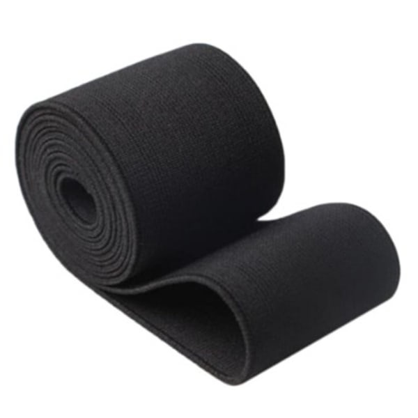 Fladt elastikbånd sort syning håndværk DIY stretch 40 mm 5 meter