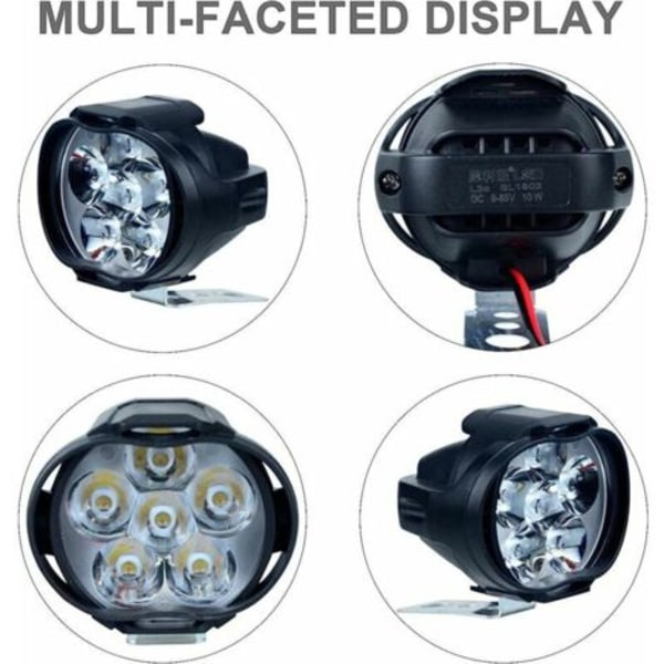 LED-motorsykkellys Ekstralys for bil Kjørelys Egnet for motorsykler Atv-er Utv-er Scooterbelysning, BR-Vie THSINDE--.pa
