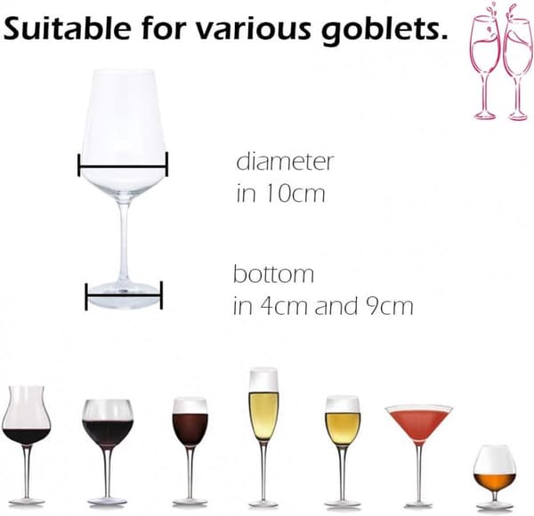 Vinglassholder - Hengende stativ for vinglass - Vinglassstativ - Glassstativ - Vinglassholder - Vinstativ - Vinglassholder