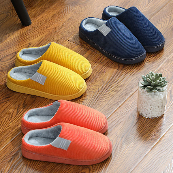Hemskot miehille, Talvitossut miehille, Mukavat tossut, Lämpimät fleecevuoratut kengät, Sisätossut miehille, Talvi Laivastonsininen Navy 40-41