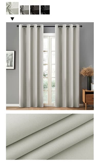 2-pakning Perforerte Mørkleggingsgardiner 132cm*244cm