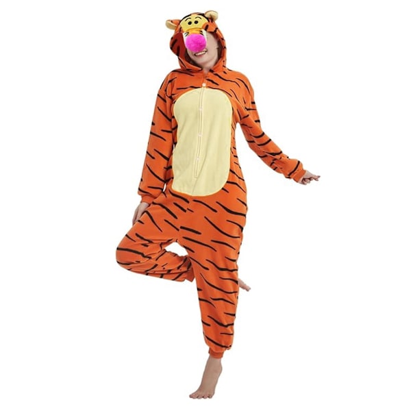 Voksen Onesie Tiger Pyjamas Dyre Cartoon Kostume og Teen PJs Unisex Jul Halloween Cosplay 58