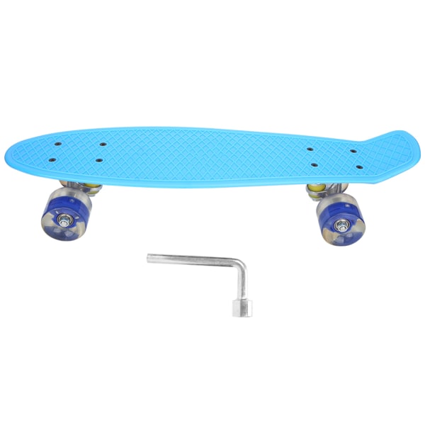 Bärbar skateboard för barn med fyra slitstarka blinkande hjul för Kid Playblue