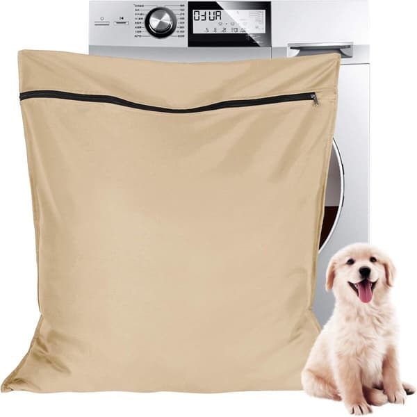 Vaskepose for kjæledyr - 70*80 cm - Vaskepose - Vaskepose i polyester - Stor vaskepose - Med glidelås