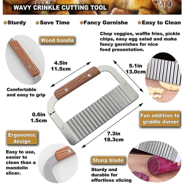 8 stk BBQ Tilbehørssett - Profesjonell Kraftig Grillspatel i Rustfritt Stål - Ideell for Teppanyaki, Grilling og Stekebord---Xin