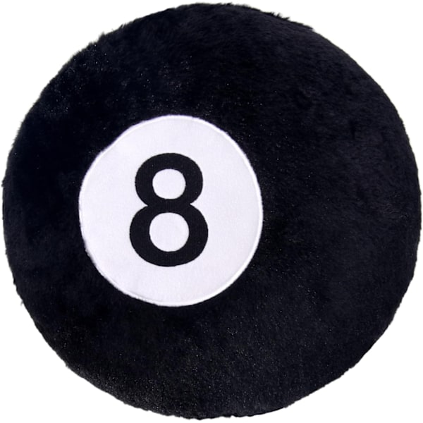 8-Ball Pute Kudde, 19.7\" Simulert Svart Billiard 8-Ball Kastepute 50cm