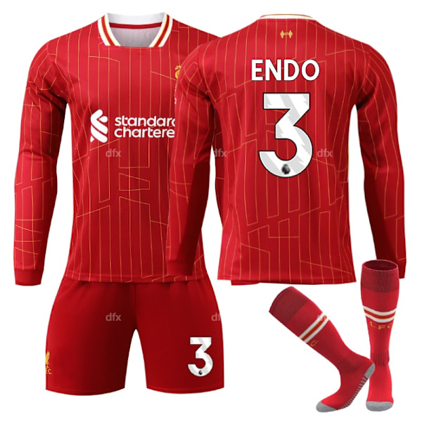 Liverpool Barn Hjemmestående 2024-2025 Høst Og Vinter Nr. 3 Sokker 28 ENDO No 4 socks 28