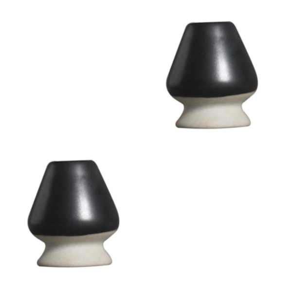 1/2/3 Håndlaget Matcha Visp Stativ Teseremoni Tesett for Svart og Hvit 6 x 7cm 2S 2Set Black and White 6 x 7cm