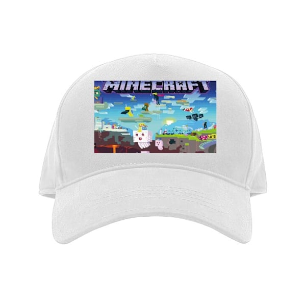 Keps för Vuxen | Klassisk Justerbar Keps Minecraft vit white Vuxen