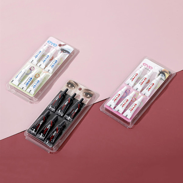 6 stk/sett Praktisk vannfast makeup Øyevipper Lim Falske Øye L N2